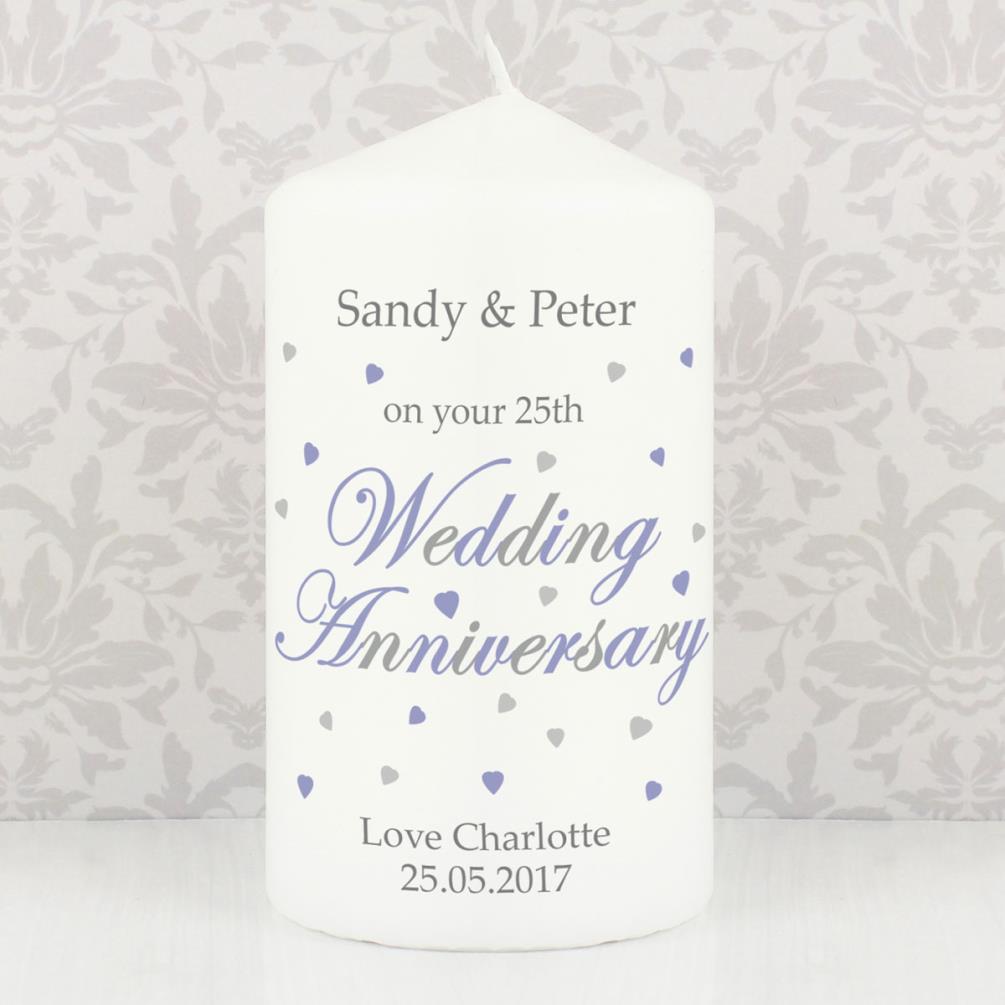 Personalised Anniversary Pillar Candle Extra Image 3